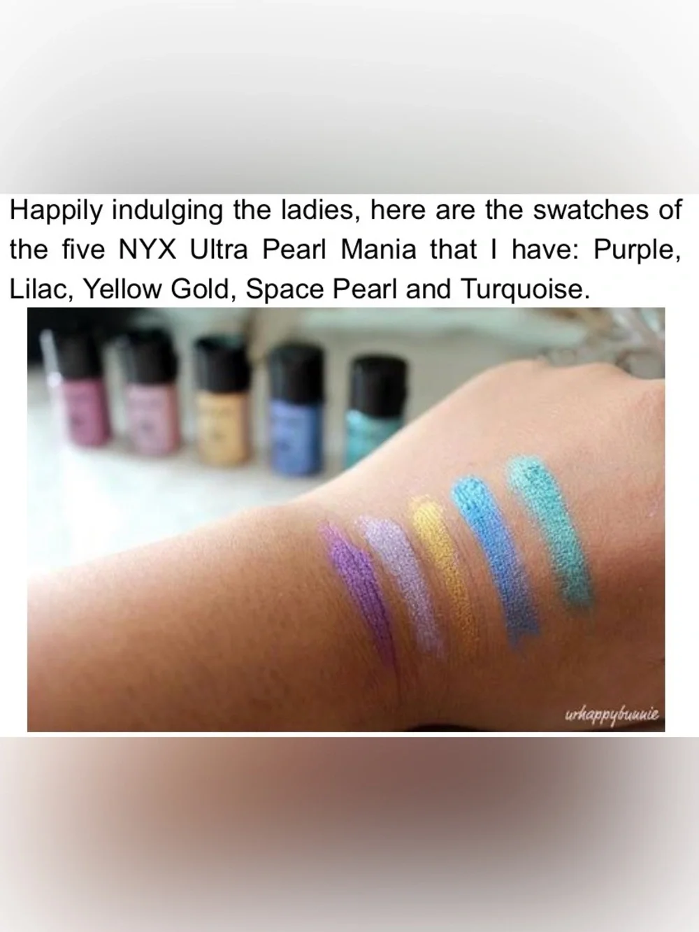 NWT NYX Ultra Pearl Mania Loose Powder Eye Shadow - Turquoise Pearl LP14